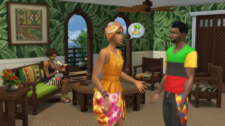 Sims 4 caraïbes personnage