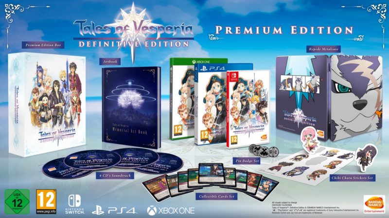 tales of versperia premium edition - contenu