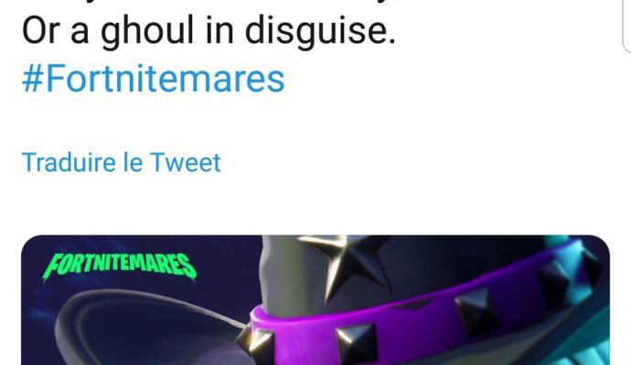 Fortnite - Fortnightmares tweet 1