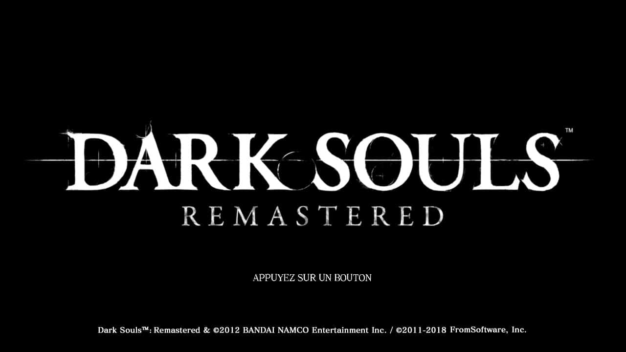 Dark Souls: Remastered - Ecran Titre