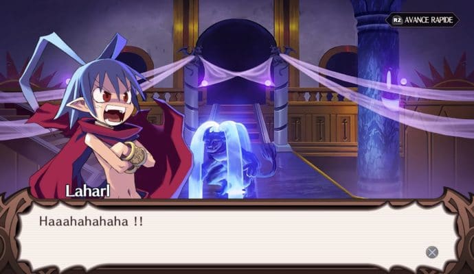 Disgaea 1 Complete - Laharl esclaffe