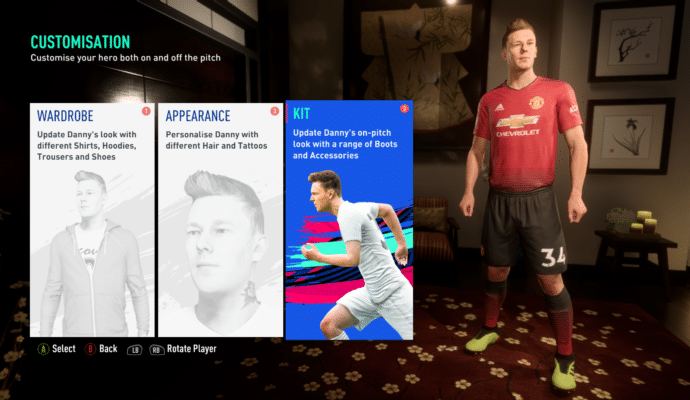 FIFA 19 - L'aventure personnage