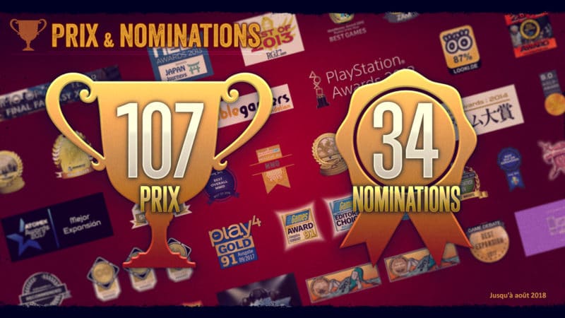 Final Fantasy XIV infographie - Prix et nominations