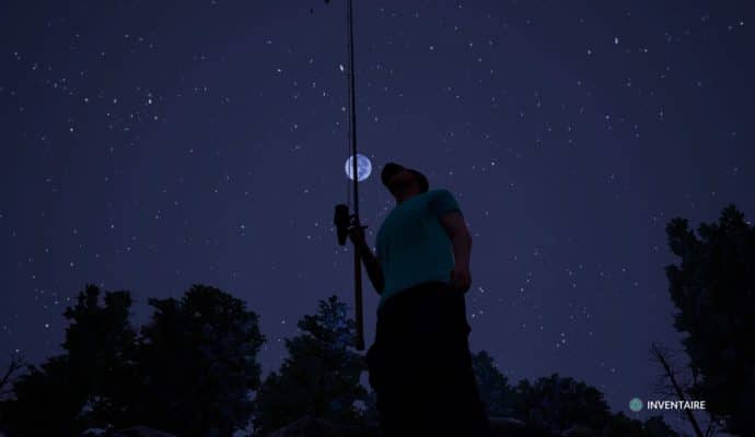 Fishing Sim World pêcheur au clair de lune