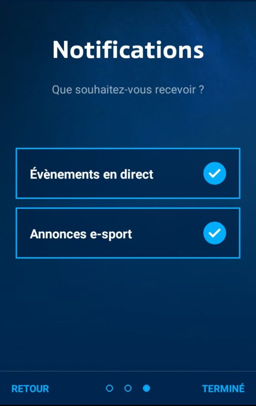 Application Blizzard eSport