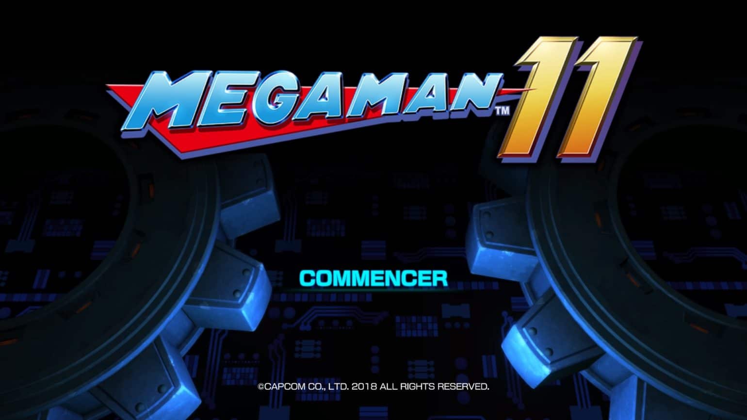 Mega Man 11 - Title Screen