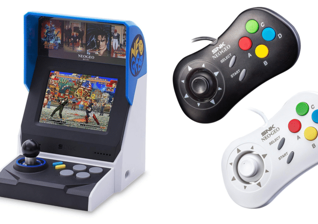 Neo Geo Mini borne gamepads