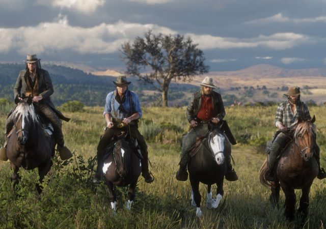 Red Dead Redemption 2 - Cavaliers, bandits, contrée, vaste