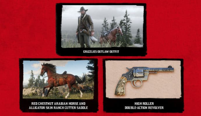 Red Dead Redemption 2 contenu exclusif PS4