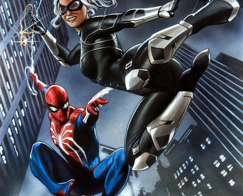 spider-man the heist spidey black cat