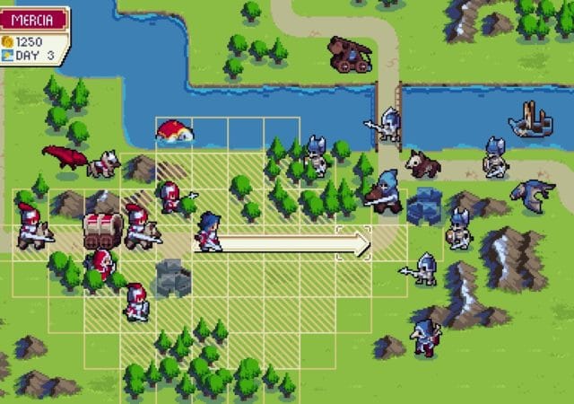 Wargroove - plaine combat