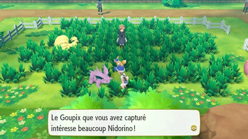 Pokémon Let's Go! - Les créatures se promènent librement