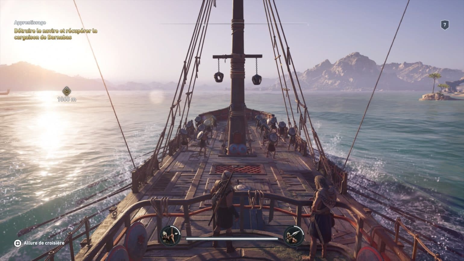 Assassin's Creed Odyssey phase en navire