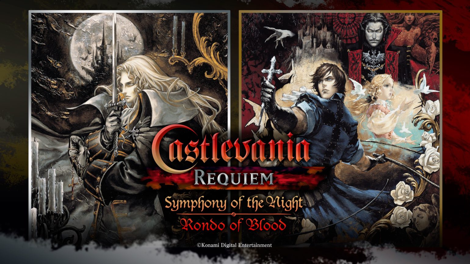 test castlevania requiem symphony of the night & rondo of blood logo titre