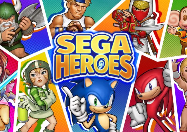 SEGA Heroes logo personnages