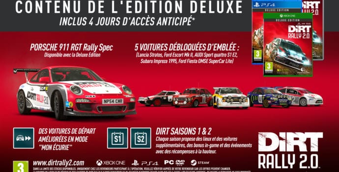 dirt rally 2.0 - bonus édition deluxe