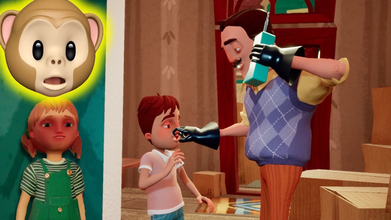 Hello Neighbor: Hide and Seek tête de singe