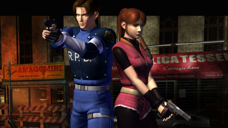 resident evil 2 jeu de légende raccoon city claire et léon