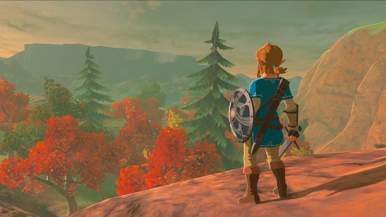 Legend of Zelda - link sur une colline