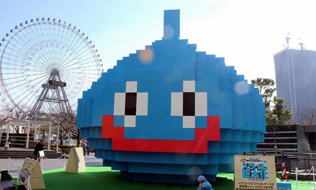 Dragon Quest Builders 2 sculpture géante à Yokohama