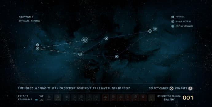 Everspace - Stellar Edition - carte de navigation