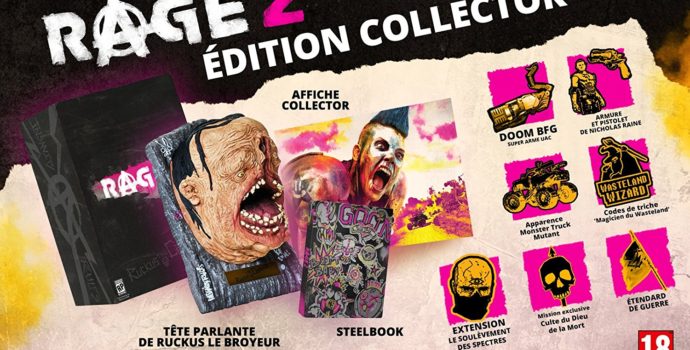 Rage 2 offre Edition Collector avec tête de Ruckus le Broyeur