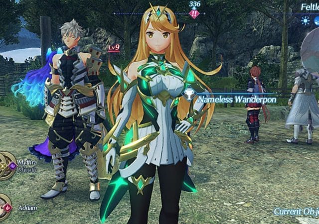 Xenblade Chronicles 2 - Torna - Mythra en costume SSBU plan rapproché