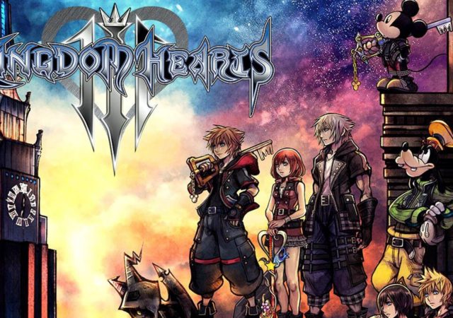 playstation 4 Kingdom Hearts 3 Sora et toute l'équipe face à une horloge