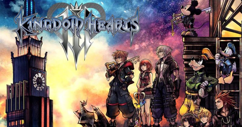 playstation 4 Kingdom Hearts 3 Sora et toute l'équipe face à une horloge