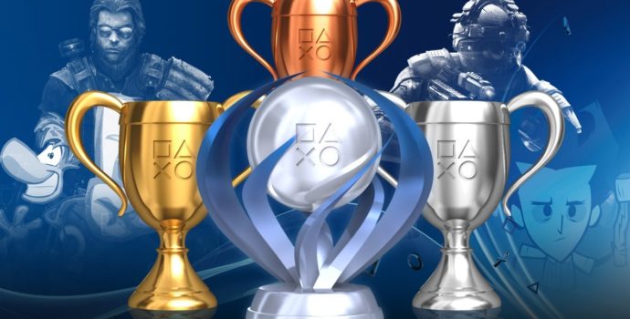 Trophée de bronze, d'argent, d'or et de platine sur PlayStation