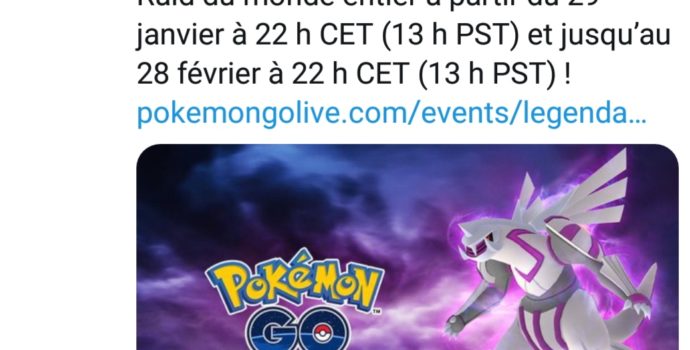 Pokémon GO - Palkia annonce