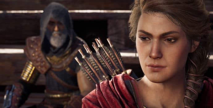 Assassin's Creed Odyssey Kassandra aux cotés de Darius