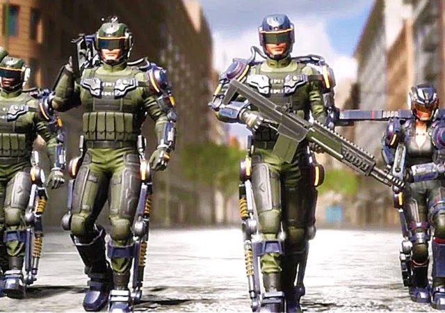 Earth Defense Force: Iron Rain soldats