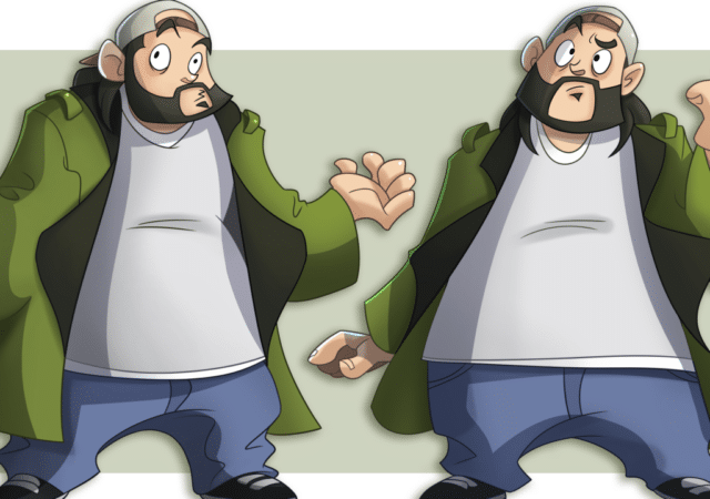 Jay & Silent Bob jeu en préparation illustration Silent Bob