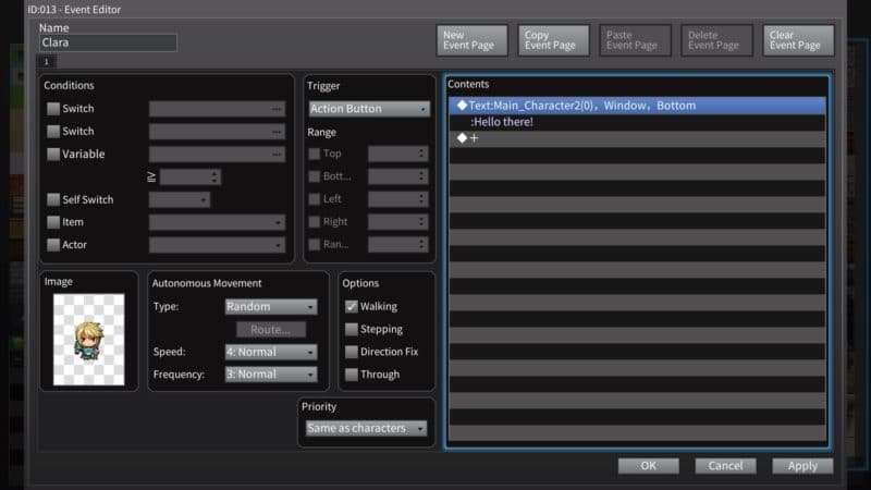 RPG Maker MV - npc event