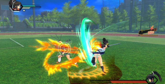 SENRAN KAGURA Burst Re Newal - Combat au stade de Baseball