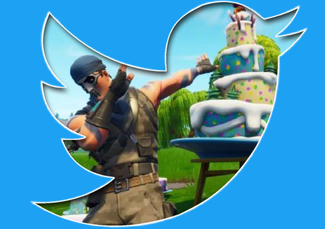 Twitter et Fortnite Logo + Floss