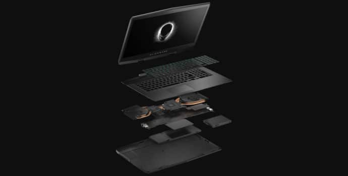 alienware m17 - composants désassemblage