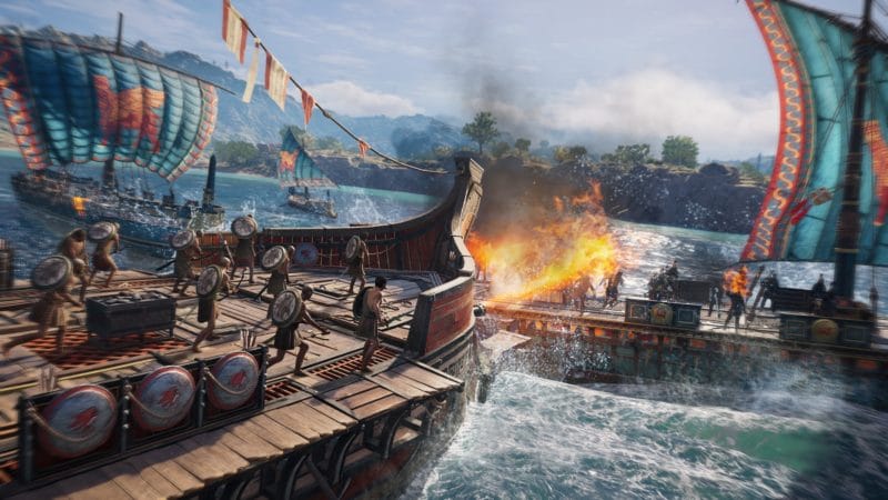 assassin's creed odyssey l'héritage de l'ombre bataille navale