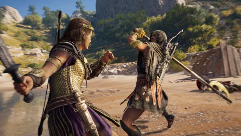 assassin's creed odyssey l'héritage de l'ombre Alexios combat