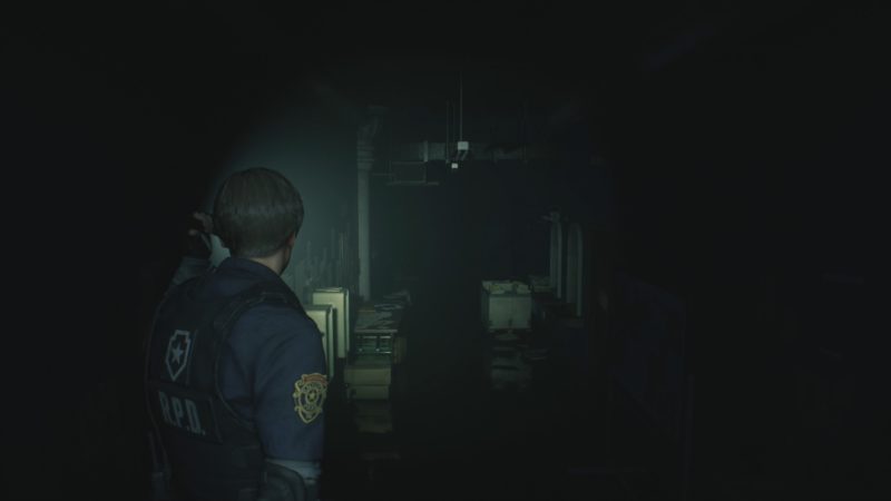 resident evil 2 démo 1-shot couloir est