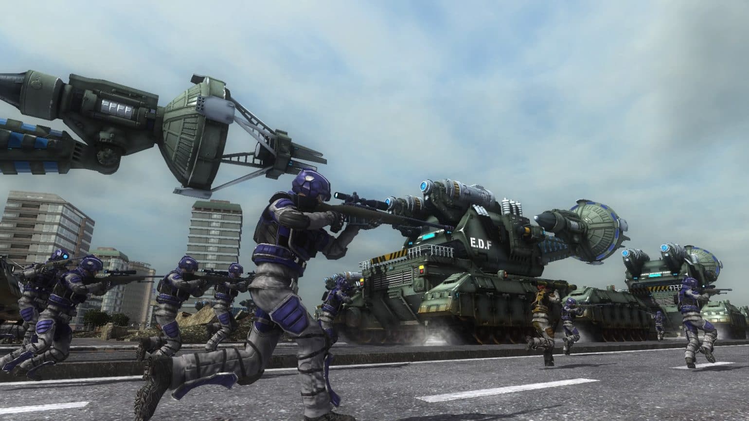 Earth Defense Force 5 charge EDF tanks