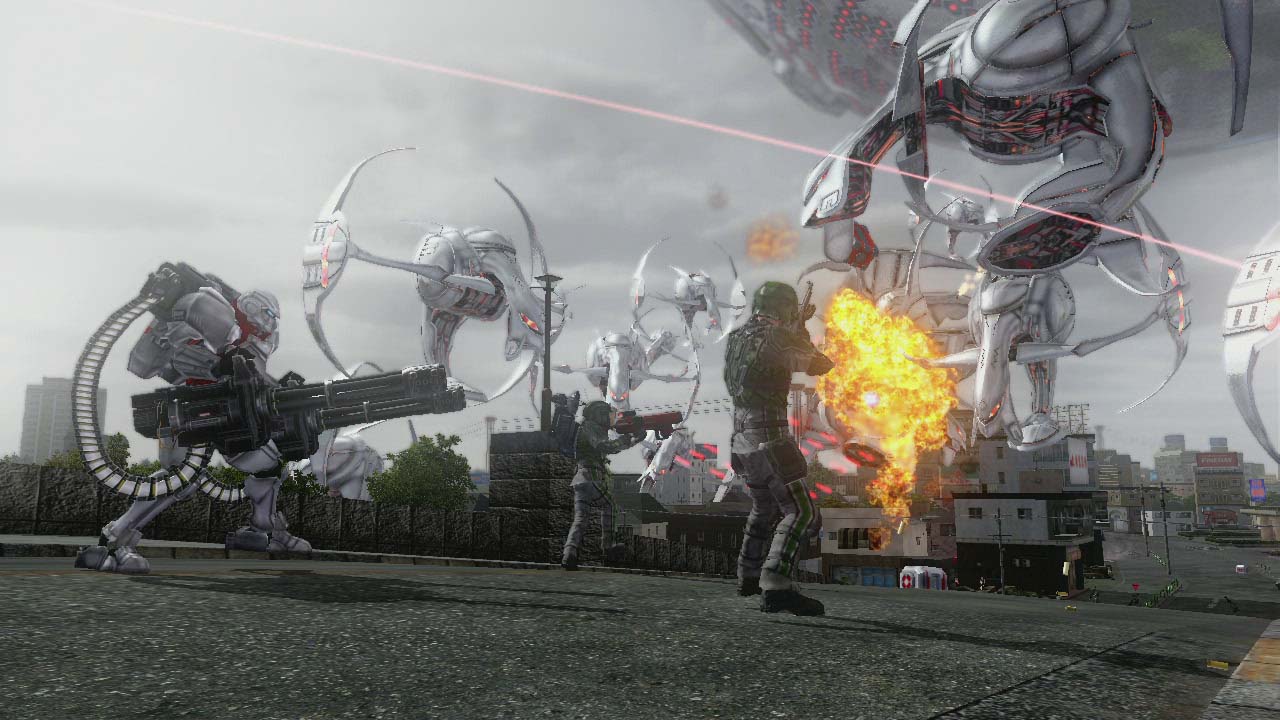 Earth Defense Force 5 combat multi vaisseaux