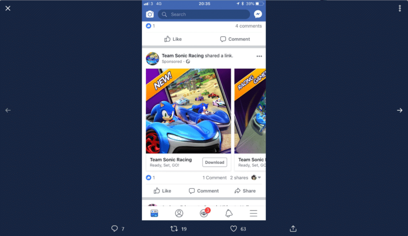 Team Sonic Racing - Mobile pub Visuel 2