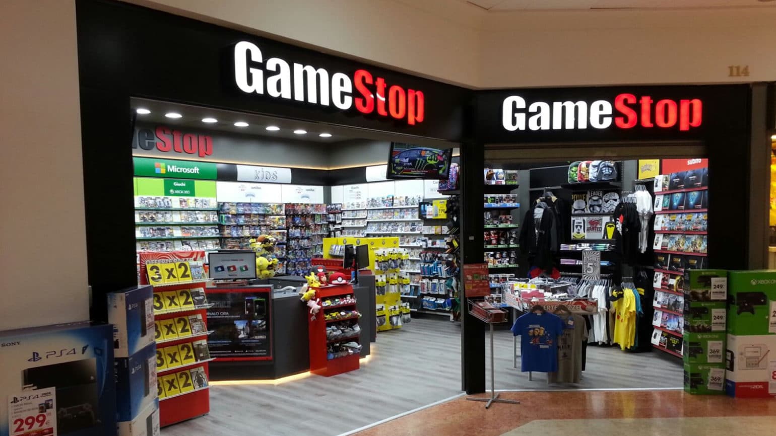 devanture boutique GameStop