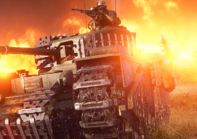 Battlefield V - Tank dans firestorm