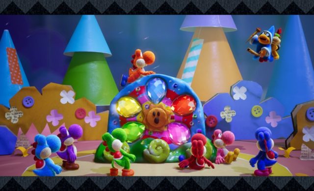 Yoshi's Crafted World les Yoshis et leurs diamants