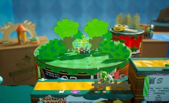 Yoshi's Crafted World visée arrière-plan