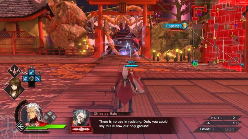 fate extella link zone combat