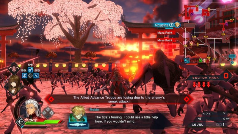 fate extella link combat scene